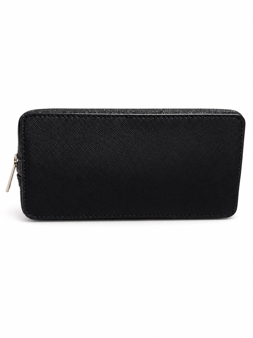 NWT Kate Spade New York Tinsel Glitter Fabric Small Cosmetic Case Bag Black - Picture 7 of 7